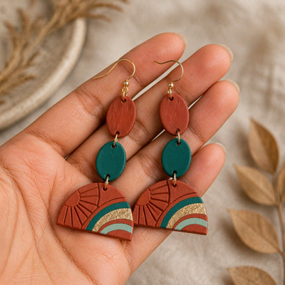 Terracotta Sunrise Earrings